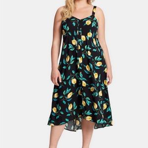 Jessica Simpson Plus Size Sun Dress Lemons
